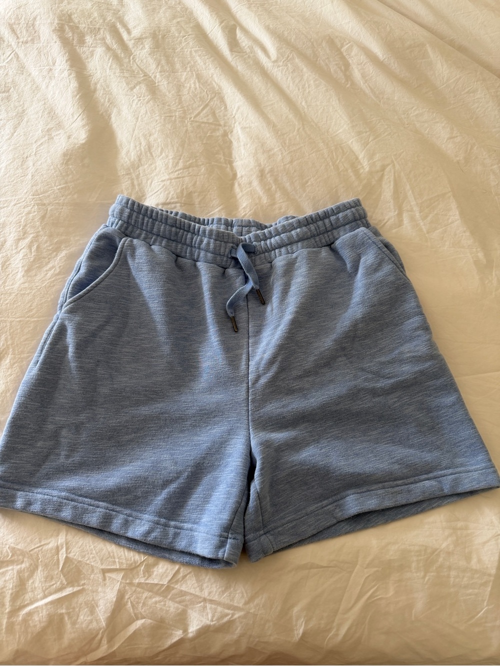 Sweaty Beatty Light Blue Casual Drawstring Shorts